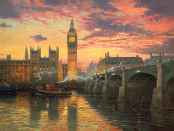 Thomas Kinkade Painting - Londres Thomas Kinkade
